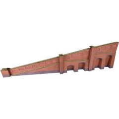 Metcalfe N Scale, PN148 Tapered Retaining Wall in Red Brick small image