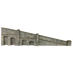 Metcalfe N Scale, PN149 Tapered Retaining Wall in Stone small image