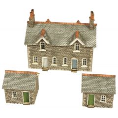 Metcalfe N Scale, PN155 Railway Workers Cottages small image