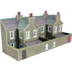 Metcalfe N Scale, PN177 Terraced House Backs in Stone, Low Relief small image