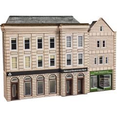 Metcalfe N Scale, PN971 Bank & Shop, Low Relief small image