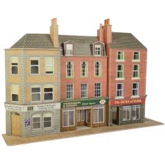 Metcalfe OO Scale, PO205 Pub & Shops, Low Relief small image