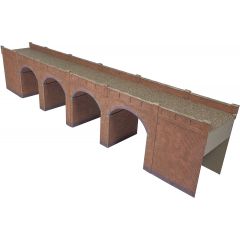 Metcalfe OO Scale, PO240 Viaduct Double Track in Red Brick small image