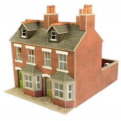 Metcalfe OO Scale, PO261 Terraced Houses in Red Brick small image