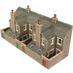 Metcalfe OO Scale, PO277 Terraced House Backs in Stone, Low Relief small image