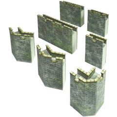Metcalfe OO Scale, PO293 Castle, Curtain Walls small image