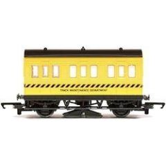 Hornby|Hornby RailRoad OO Scale, R296 BR Four Wheeled Coach BR Departmental Yellow Livery small image