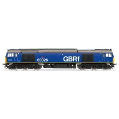 Hornby OO Scale, R30026 GBRf Class 60 Co-Co, 60026, GBRf (GB Railfreight) Livery, DCC Ready small image