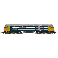 Hornby RailRoad Plus OO Scale, R30040TTS BR Class 47/4 Co-Co, 47583, 'County of Hertfordshire' BR Blue (Large Logo) 'Royal Wedding' Livery, DCC TTS Sound small image
