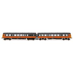 Hornby RailRoad Plus OO Scale, R30172 Strathclyde Transport Class 101 2 Car DMU 101695, Strathclyde Orange & Black Livery, DCC Ready small image