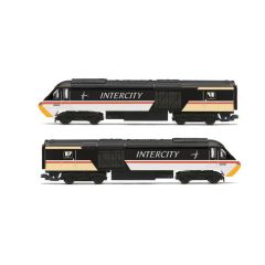 Hornby RailRoad Plus OO Scale, R30177 BR Class 43 'HST' 2 Car DMU Bo-Bo, 43165 & 463166, BR InterCity (Swallow) Livery, DCC Ready small image