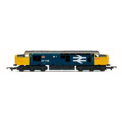 Hornby RailRoad Plus OO Scale, R30185 BR Class 37/1 Centre Headcode Co-Co, 37116, 'Comet' BR Blue (Large Logo) Livery, DCC Ready small image