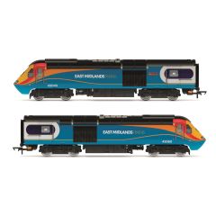 Hornby OO Scale, R30219 East Midlands Trains Class 43 'HST' 2 Power Cars (One Motorised) Bo-Bo, 43060 & 43049, East Midlands Trains Livery, DCC Ready small image