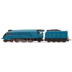 Hornby RailRoad OO Scale, R3395TTS LNER A4 Class with Valance 4-6-2, 4468, 'Mallard' LNER Blue Livery, DCC TTS Sound small image