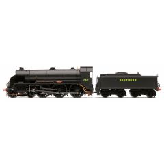 Hornby OO Scale, R3527 SR (Ex LSWR) N15 'King Arthur' Class 4-6-0, 742, 'Camelot' SR Black (Sunshine) Livery, DCC Ready small image