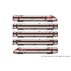 Hornby OO Scale, R3762 LNER (2018+) Class 800/1 'Azuma' 5 Car DEMU (Unknown), LNER (2018+) Azuma Tartan Livery, DCC Ready small image