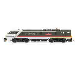 Hornby OO Scale, R3890 BR Class 91/0 Bo-Bo, 91002, 'Durham Cathedral' BR InterCity (Swallow) Livery, DCC Ready small image