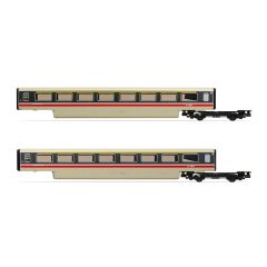 Hornby OO Scale, R40014A BR Class 370 'APT' Advanced Passenger Train TF Trailer First 48501 & 48502, BR APT InterCity Livery small image