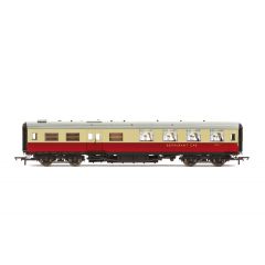 Hornby OO Scale, R40029 BR (Ex SR) Maunsell First Kitchen / Dining S7998S, BR Crimson & Cream Livery small image