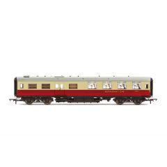 Hornby OO Scale, R40029A BR (Ex SR) Maunsell First Kitchen / Dining S7880S, BR Crimson & Cream Livery small image