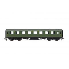Hornby OO Scale, R40030A SR Maunsell Dining Saloon Third 1366, SR Maunsell Olive Green Livery small image