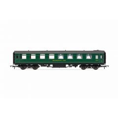 Hornby OO Scale, R40031A BR (Ex SR) Maunsell Dining Saloon Third/Composite 'Restaurant Car' S7843S, BR (SR) Green Livery small image