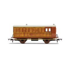 Hornby OO Scale, R40060 GNR Four Wheel Luggage Brake 836, GNR Lined Teak Livery small image