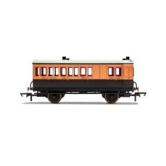 Hornby OO Scale, R40063 LSWR Four Wheel Brake Third 179, L&SWR Lined Salmon & Cream Livery small image