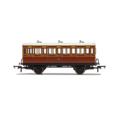 Hornby OO Scale, R40070 LB&SCR Four Wheel Third 882, LB&SCR Lined Mahogany Livery small image