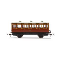 Hornby OO Scale, R40070A LB&SCR Four Wheel Third 881, LB&SCR Lined Mahogany Livery small image