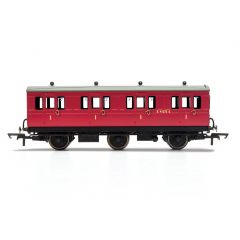 Hornby OO Scale, R40077 BR Six Wheel First E41373E, BR Crimson Livery small image