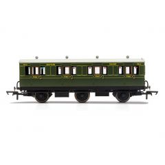 Hornby OO Scale, R40085 SR Six Wheel First 7514, SR Lined Maunsell Olive Green Livery small image