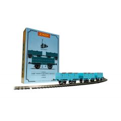 Hornby OO Scale, R40102 L&MR Open Third Class Carriage, L&MR Blue Livery Triple Coach Pack small image