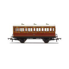 Hornby OO Scale, R40116 LB&SCR Four Wheel Third 882, LB&SCR Lined Mahogany Livery small image