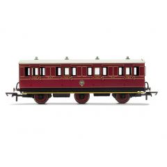 Hornby OO Scale, R40135 NBR Six Wheel First 414, NBR Lined Crimson Livery small image