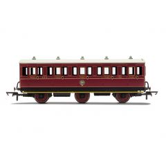 Hornby OO Scale, R40136 NBR Six Wheel Third 1169, NBR Lined Crimson Livery small image