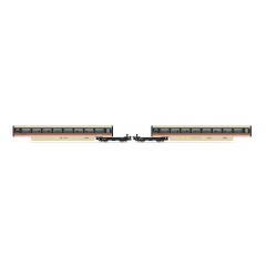 Hornby OO Scale, R40209A BR Class 370 'APT' Advanced Passenger Train TS Trailer Second 48203 & 48204, BR APT InterCity Livery small image