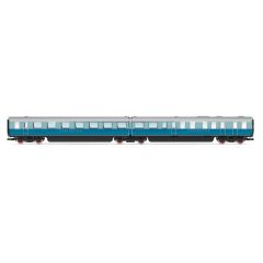 Hornby OO Scale, R40225 LNER LNER Coronation Coach Articulated Unit Third Open & Third Kitchen Coaches, LNER Silver & Blue Livery small image