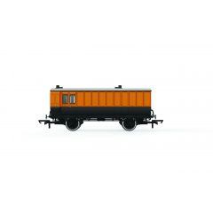 Hornby OO Scale, R40295 LSWR Four Wheel Luggage Brake 82, L&SWR Lined Salmon & Cream Livery small image