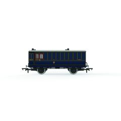 Hornby OO Scale, R40302 S&DJR Four Wheel Luggage Brake 8, S&DJR Lined Blue Livery small image