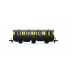 Hornby OO Scale, R40304 GWR Six Wheel First 519, GWR Chocolate & Cream Livery small image
