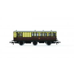 Hornby OO Scale, R40308 GWR Six Wheel Third 2548, GWR Chocolate & Cream Livery small image