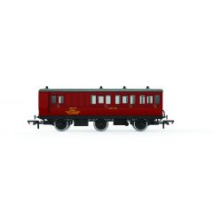Hornby OO Scale, R40360 BR Six Wheel Brake, BR Maroon Livery small image
