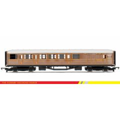 Hornby RailRoad OO Scale, R4333 LNER Gresley 61' 6" Brake Composite Corridor 4237, LNER Teak Livery small image