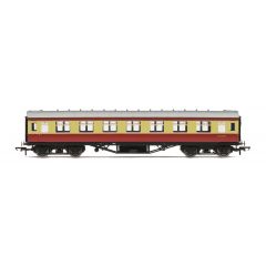 Hornby OO Scale, R4448B BR (Ex LMS) Stanier 57' Period III First Corridor M2139M, BR Crimson & Cream Livery small image