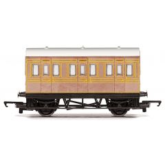 Hornby RailRoad OO Scale, R4674 LNER Four Wheeled Coach LNER Teak Livery small image