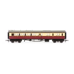 Hornby OO Scale, R4685A BR (Ex GWR) Collett 'Bow Ended' Brake Third Corridor Right Hand W4925W, BR Crimson & Cream Livery small image
