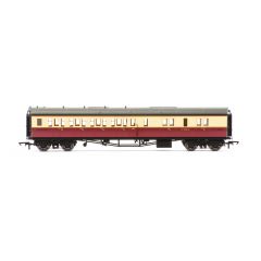 Hornby OO Scale, R4686A BR (Ex GWR) Collett 'Bow Ended' Brake Third Corridor Left Hand W4926W, BR Crimson & Cream Livery small image