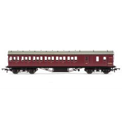 Hornby OO Scale, R4691A BR (Ex LMS) Stanier 57' Period III Brake Third Non-Corridor M20788M, BR Maroon Livery small image
