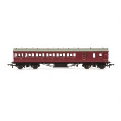 Hornby OO Scale, R4691B BR (Ex LMS) Stanier 57' Period III Brake Third Non-Corridor M20752M, BR Maroon Livery small image